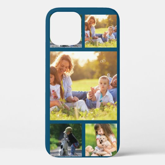 Personaliseer foto collage Hoesje-Mate iPhone case (Achterkant)
