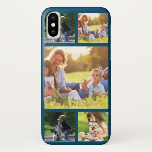 Personaliseer foto collage Hoesje-Mate iPhone case (Achterkant)