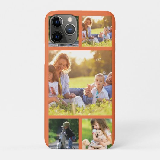 Personaliseer foto collage Hoesje-Mate iPhone case (Achterkant)