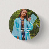 Personaliseer foto klas middelbare school universi ronde button 3,2 cm (Voorkant)