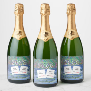 Personaliseer Foto Mousserende Wijn Drank Label SE Sparkling Wijnetiket
