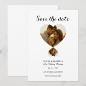 Personaliseer foto save the date kaart (Voorkant / Achterkant)