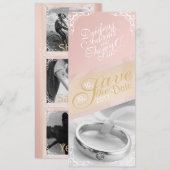 Personaliseer Foto Save the Date Kaart (Voorkant / Achterkant)