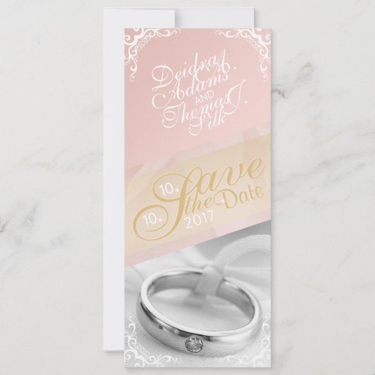 Personaliseer Foto Save the Date Kaart (Voorkant)