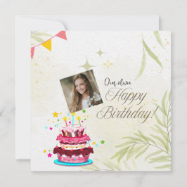 Personaliseer foto Verjaardagswensen magneet