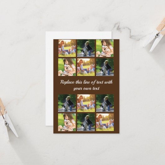 Personaliseer fotocollage en tekst Case-Mate iPhon Kaart (Voorkant / Achterkant in situ)