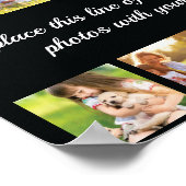 Personaliseer fotocollage en tekst poster (Hoek)