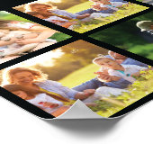 Personaliseer fotocollage en tekst poster (Hoek)