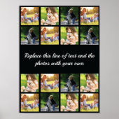 Personaliseer fotocollage en tekst poster (Voorkant)