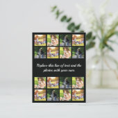 Personaliseer fotocollage en tekstaankondiging aankondigingskaart (Staand voorkant)