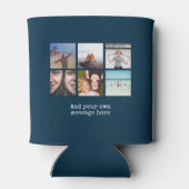 Personaliseer Fotocollage Ontwerp Eigen Upload Afb Blikjeskoeler (Achterkant)