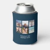 Personaliseer Fotocollage Ontwerp Eigen Upload Afb Blikjeskoeler (Blikje Achterkant)