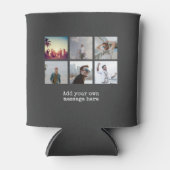 Personaliseer Fotocollage Ontwerp Eigen Upload Afb Blikjeskoeler (Voorkant)