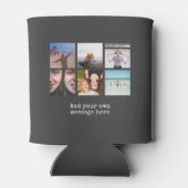 Personaliseer Fotocollage Ontwerp Eigen Upload Afb Blikjeskoeler (Achterkant)