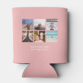 Personaliseer Fotocollage Ontwerp Eigen Upload Afb Blikjeskoeler (Achterkant)