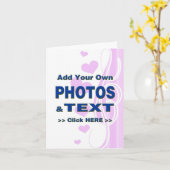 personaliseer fototekst afbeeldingen toevoegen mak kaart (Gele Bloem)