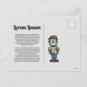 Personaliseer Frankenstein Halloween Briefkaart (Achterkant)