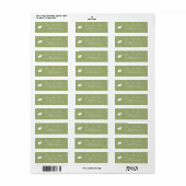 Personaliseer Frog Waterverf Style Label (Full Sheet)