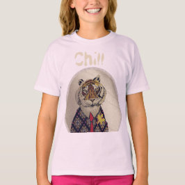 Personaliseer Fun Chill Tiger T-shirt