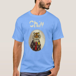 Personaliseer Fun Chill Tiger T-Shirt