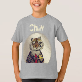 Personaliseer Fun Chill Tiger T-Shirt