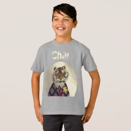 Personaliseer Fun Chill Tiger T-Shirt