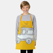 Personaliseer Funny Car Kinder Yellow Craft Schort (Gedragen)