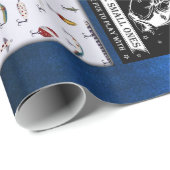 Personaliseer Funny Fisherman's Gevist Lover Gift Cadeaupapier (Rol Hoek)