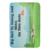 Personaliseer Funny Golf Badkamer Badmat (Voorkant Verticaal)