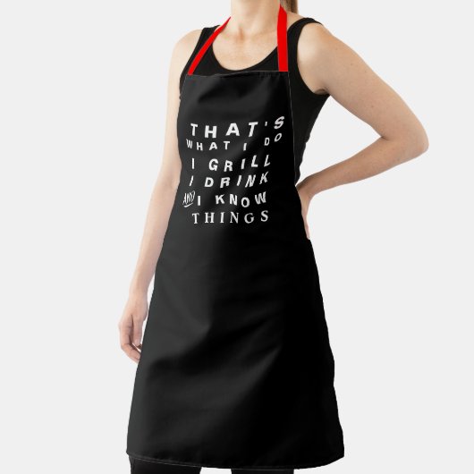 Personaliseer Funny Grill Baker's Chef Mannen vrou Schort (Insitu)