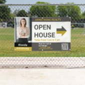 Personaliseer Gedetailleerde Open Huis Realtor Fen Spandoek (Insitu)