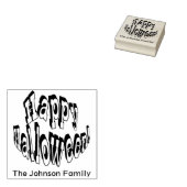 Personaliseer - Gelukkig Halloween Rubberstempel (Gestempeld)