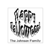 Personaliseer - Gelukkig Halloween Rubberstempel (Afrduk)