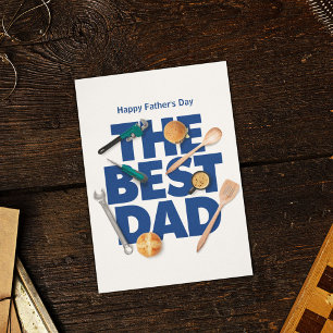 Personaliseer Gelukkige Vaderdag De Beste Papa Kaart