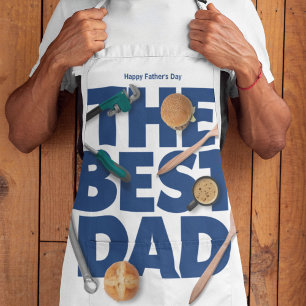 Personaliseer Gelukkige Vaderdag   De Beste Papa Schort