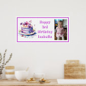 Personaliseer Gelukkige Verjaardagsbanner voor Kle Poster (Keuken)