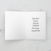 Personaliseer Gelukwensen aan een Afstuderen Confe Kaart (Binnen)