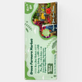 Personaliseer Generieke Boeren Markt Biologische G Spandoek (Verticaal)