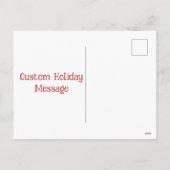 Personaliseer Gepersonaliseerde Familiefoto Kerstm Feestdagenkaart (Achterkant)