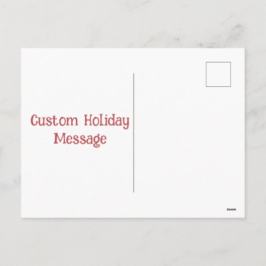 Personaliseer Gepersonaliseerde Familiefoto Kerstm Feestdagenkaart (Achterkant)