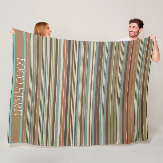 Personaliseer Gestreept Fleece Deken (In situ)