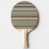 Personaliseer Gestreept Tafeltennisbatje (Voorkant)
