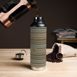 Personaliseer Gestreept Waterfles