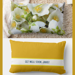 Personaliseer Get Well Soon Collega Jasmine Bloeme Kussen