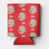 Personaliseer gezicht 20e 30e 40e 50e verjaardag b blikjeskoeler (Voorkant)
