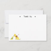 Personaliseer gids hond en puppy-in-opleiding flat notitiekaartje (Voorkant)