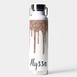 Personaliseer Glitter Drip Waterfles