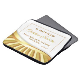 Personaliseer Golden Jubilee of Religious Life Laptop Sleeve