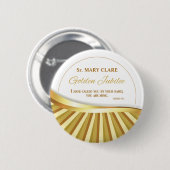 Personaliseer Golden Jubilee of Religious Life Ronde Button 5,7 Cm (Voorkant /achterkant)