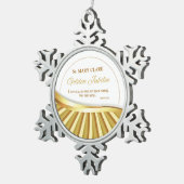 Personaliseer Golden Jubilee of Religious Life Tin Sneeuwvlok Ornament (Rechts)